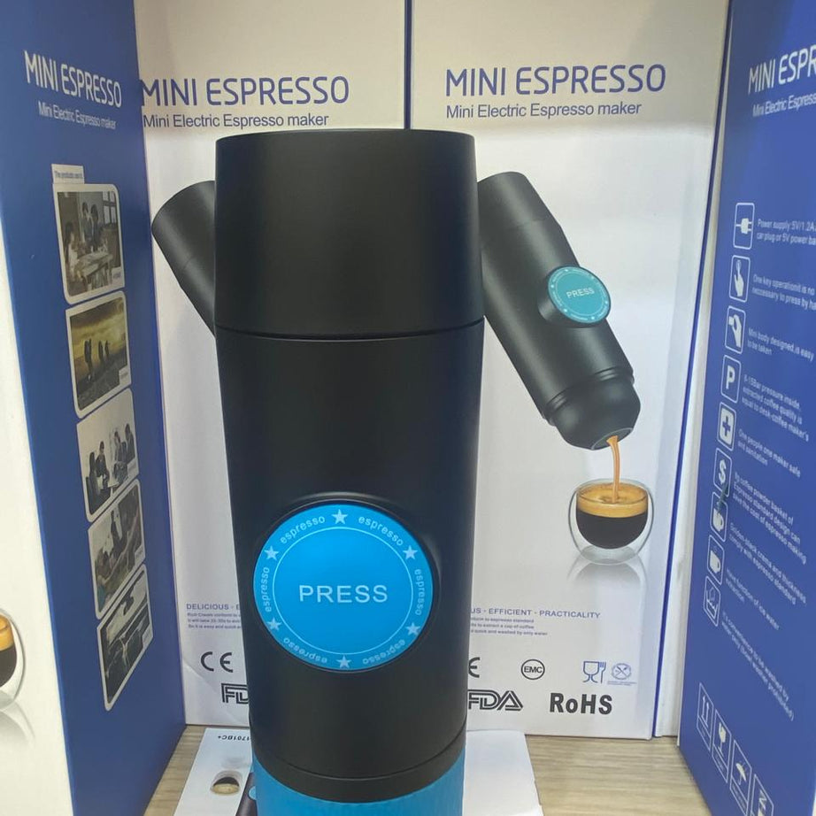 Portable Espresso Machine,Automatic Hand-Held Electric Mini Coffee Maker,With bean grinder One-Button Operation with USB Power Cable