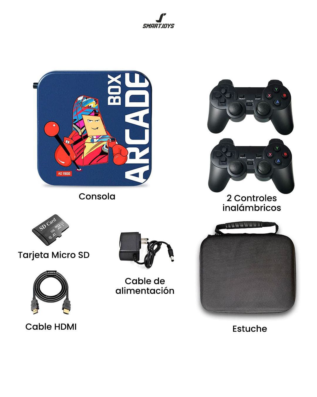 4K HD Arcade Game Console for PS1/DC/N64, 64GB Classic Retro Games, Over 33,000 Titles, Super Console Mini TV Game Player (Wired)