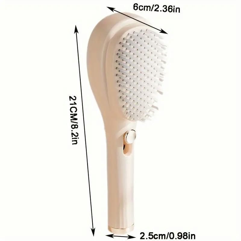 ADAK Telescopic Self Cleaning Brush, One-Click Cleaning Comb and Brush, Massage Comb, Scalp Cleansing, Combs for Women and Men