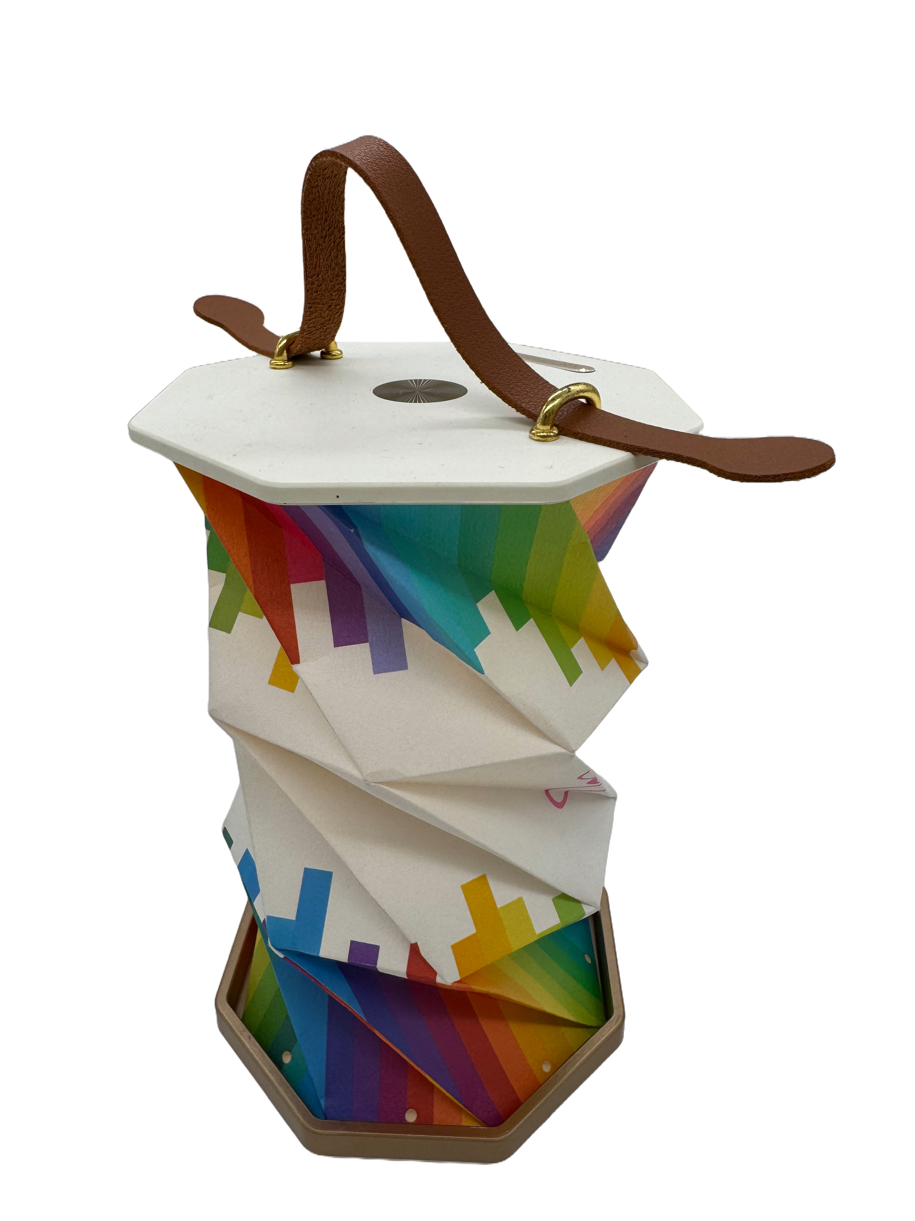 ADAK LED Rotating Book Light - Folding Ambient Night Light, Portable USB Rechargeable Book Lamp with Origami Craft Design