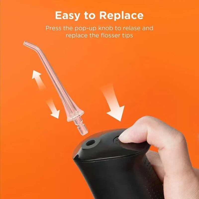 Bitvae Water Flosser Professional for Teeth , Portable 260ML Water Teeth Cleaner Picks , 3 Cleaning Modes 6 Jet Tips , IPX7 Waterproof , USB Rechargeable Water Dental Picks for Cleaning