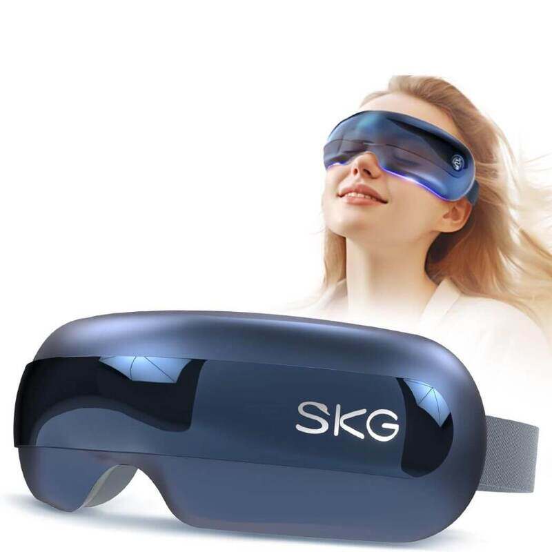 SKG E3 PRO Eye Massager with Heat, Vibration and Bluetooth Music, Eye Mask Helps with Dark Circles and Dry Eyes