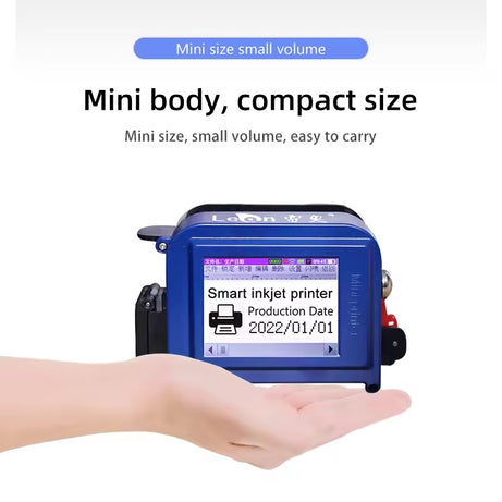 ADAK CP12 Mini Handheld Inkjet Printer - Portable 12.7mm Batch Coding Machine | 600dpi High Resolution | USB Interface | Commercial Goods Printing