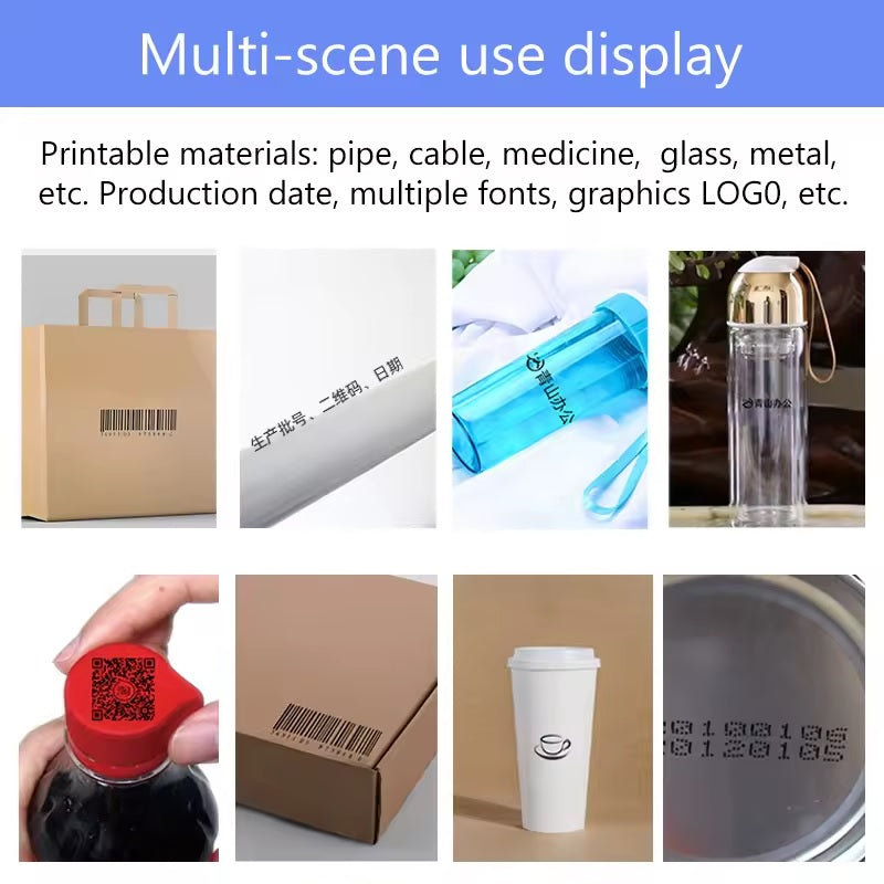 ADAK CP12 Mini Handheld Inkjet Printer - Portable 12.7mm Batch Coding Machine | 600dpi High Resolution | USB Interface | Commercial Goods Printing