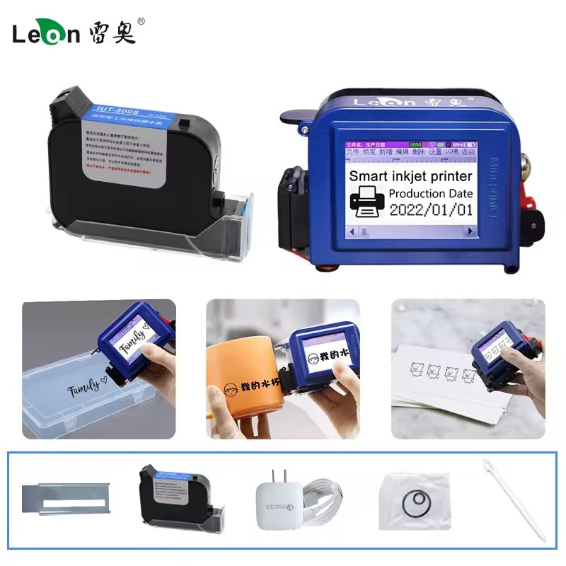 ADAK CP12 Mini Handheld Inkjet Printer - Portable 12.7mm Batch Coding Machine | 600dpi High Resolution | USB Interface | Commercial Goods Printing