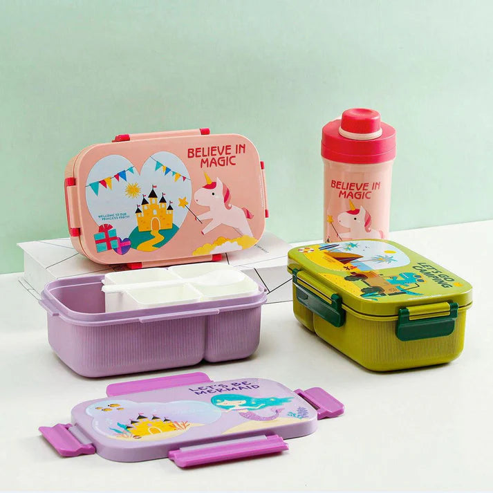 Kids Space Lunch Box and Water Bottle Combo Set
