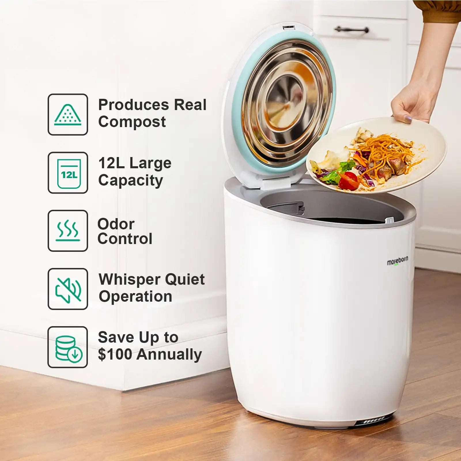 Household Smart Trash Bin Food Waste Garbage Composting Machine