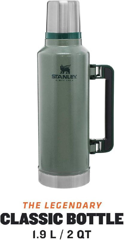 Stanley Classic Design Vacuum Flask - Large Capacity 1.9L (2 QT) | Travel & Camping Insulated Bottle with Durable Handle