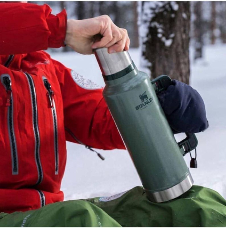 Stanley Classic Design Vacuum Flask - Large Capacity 1.9L (2 QT) | Travel & Camping Insulated Bottle with Durable Handle