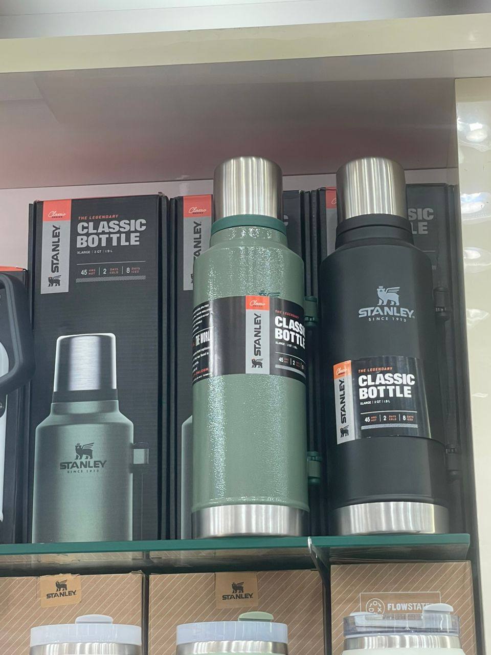 Stanley Classic Design Vacuum Flask - Large Capacity 1.9L (2 QT) | Travel & Camping Insulated Bottle with Durable Handle