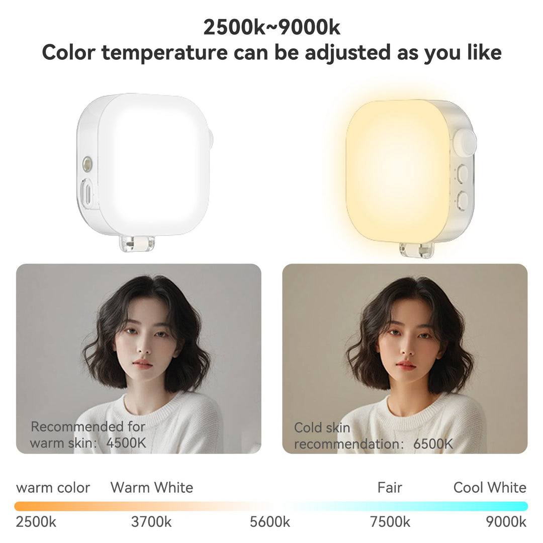 📸TELESIN Magnetic Ice Cube Light P5-BGD-03 | Portable Rechargeable LED Light for MagSafe & Mobile Vlogging