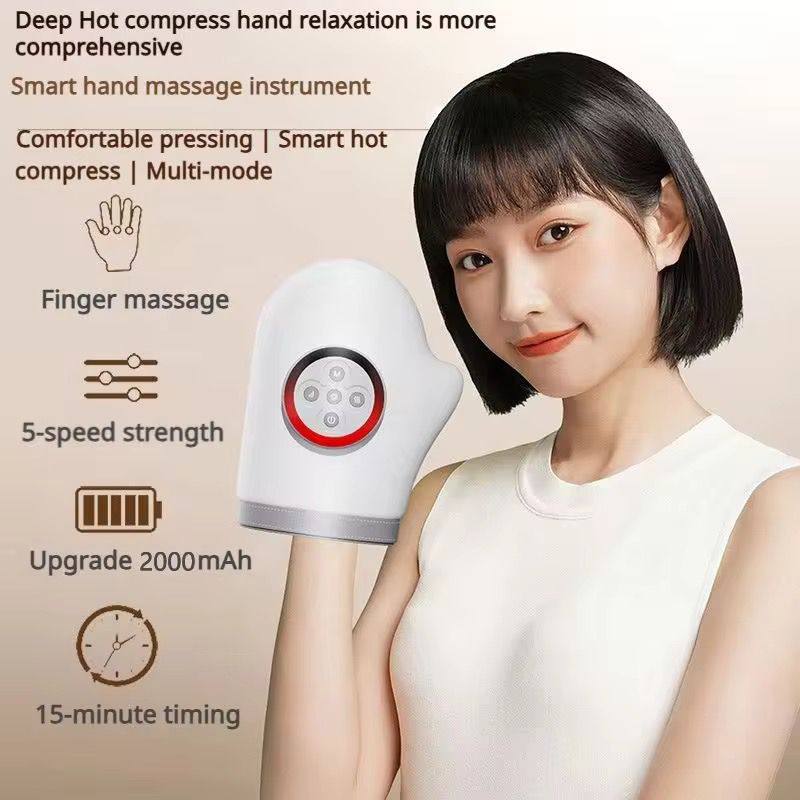 Hand Massager, Cordless Electric Hand Massager with Heat and Compression for Arthritis, Carpal Tunnel, and Hand Pain Relief