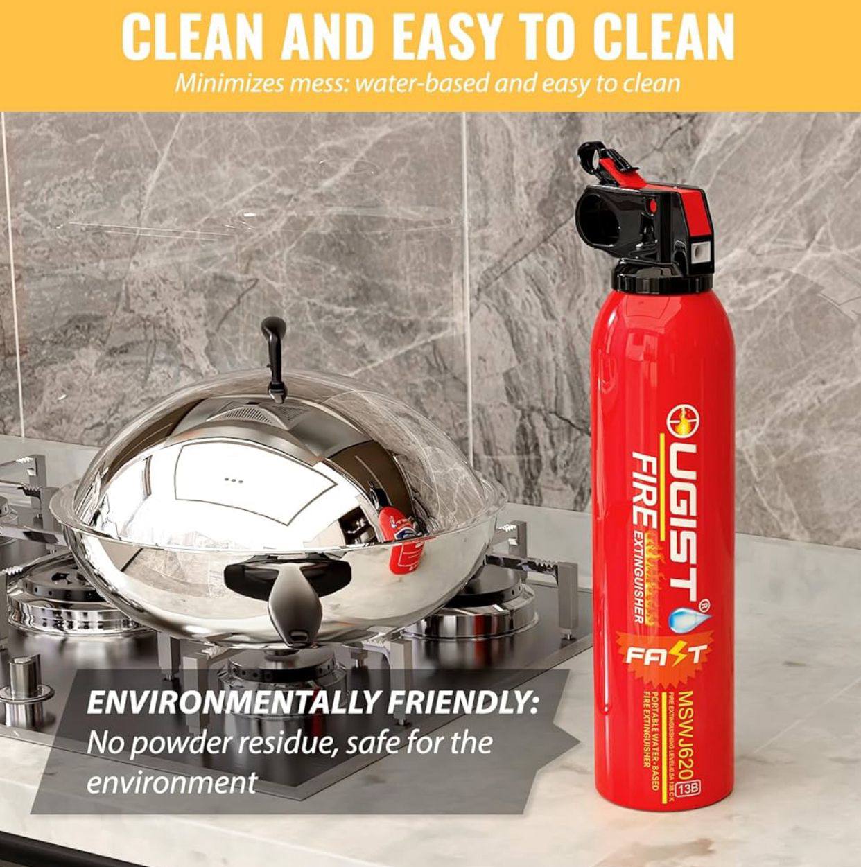 Small and Portable Car Fire Extinguisher (Water-Based)