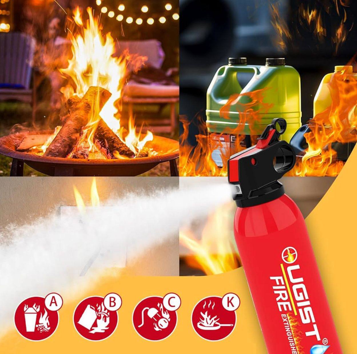 Small and Portable Car Fire Extinguisher (Water-Based)