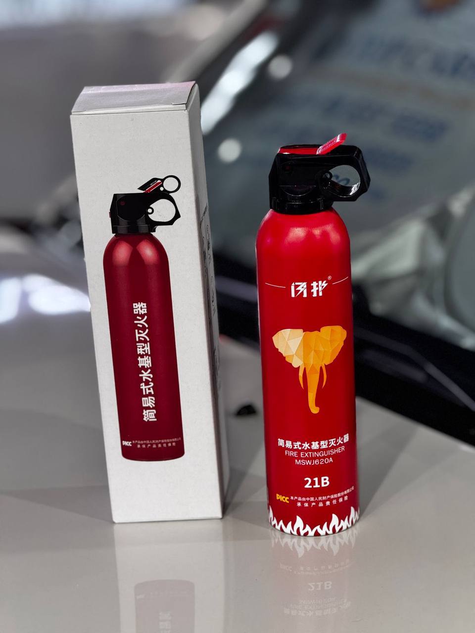 Small and Portable Car Fire Extinguisher (Water-Based)