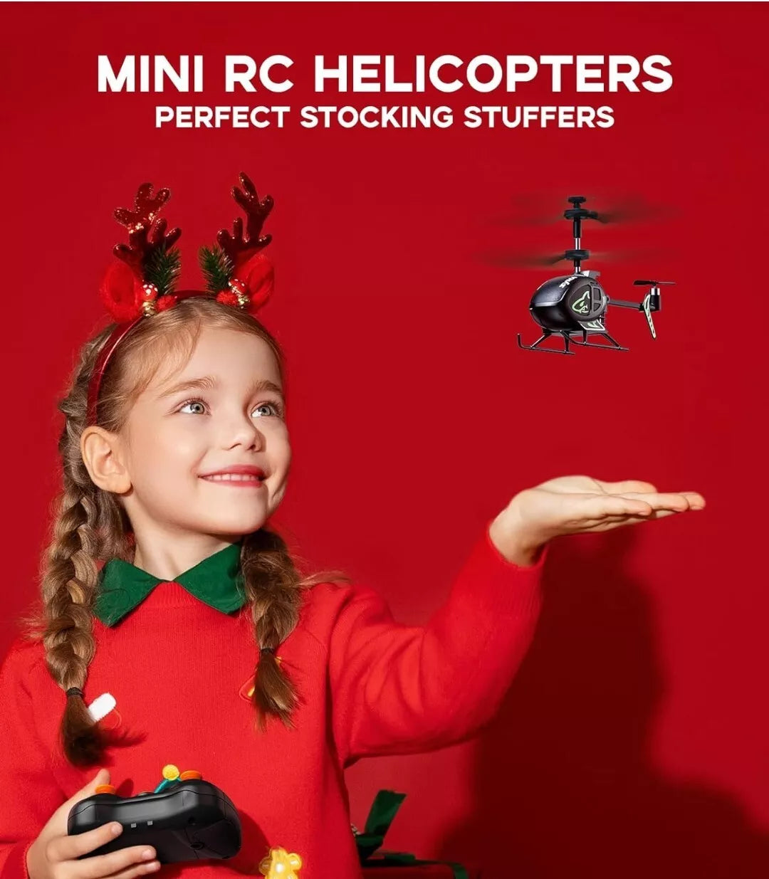 SYMA S100 Mini RC Helicopter with Gyro Stabilizer, Altitude Hold, 3.5 Channel, 5-7 Min Flight Time