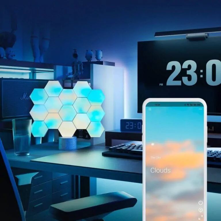 Cololight 10 Pack Hexagon LED Lights, Smart RGB Lights App & Remote Control, LED Light Panels Gaming Lights for Wall Music Sync, DIY Geometry Splicing Module, Compatiable with Alexa and Google Assistant