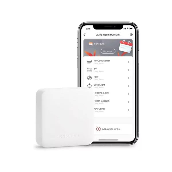 SwitchBot Hub Mini – Smart IR Blaster and Wi-Fi Gateway, Compatible with Alexa, Google Assistant, and Siri