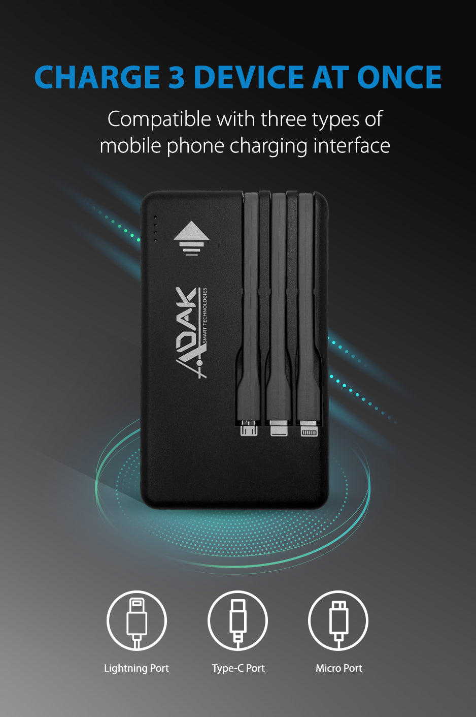 ADAK™ Smart Rental Power Bank Station (12 Slot Power Bank Machine)