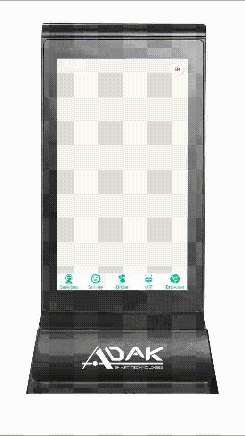 ADAK™ Digital Dual Touchscreen Table Advertising Player